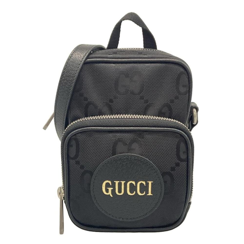 GUCCI Off the Grid Shoulder Bag Black Leather